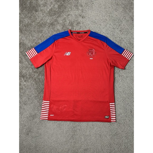 Mens Soccer Jersey New Balance PANAMA NATIONAL TEAM 2018 HOME FOOTBALL, Size L - Picture 1 of 7